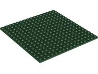 Plate 16 x 16 in Dark Green