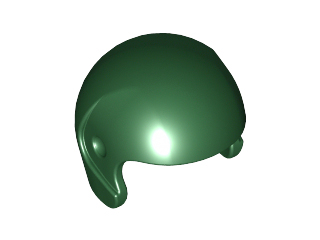 Helmet, Sports [Plain] in Dark Green