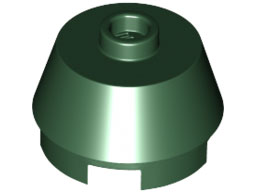 Brick Round 2 x 2 Truncated Cone in Dark Green