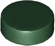Tile Round 1 x 1 in Dark Green