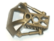 Large Figure Shoulder Cover, Armor (Toa Metru) in Flat Dark Gold
