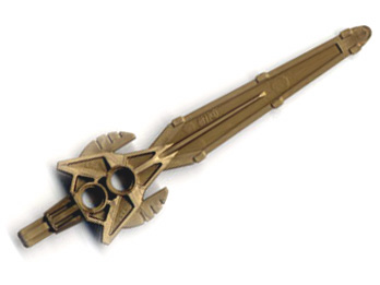 Large Figure Weapon Sword, Danju (Series 1) in Flat Dark Gold