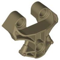 Large Figure Chest Cover (Toa Metru) in Flat Dark Gold