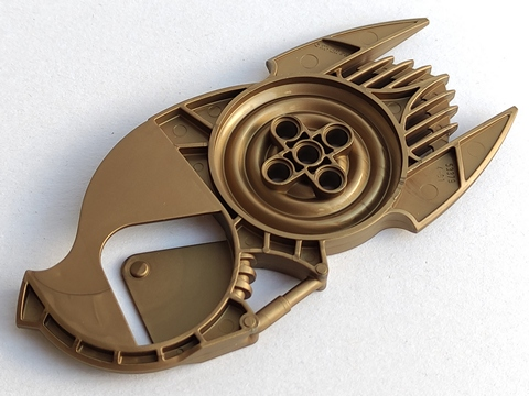 Large Figure Shield, Rhotuka in Flat Dark Gold