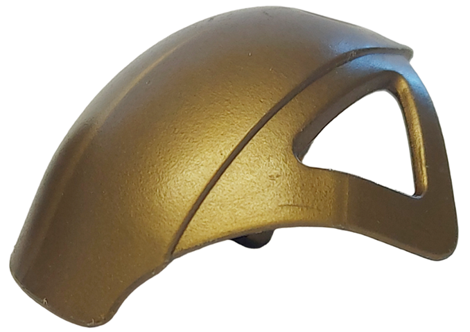 Large Figure Shoulder Cover, Armour in Flat Dark Gold
