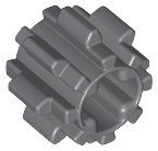 Technic Gear 8 Tooth [Reinforced] in Dark Bluish Gray