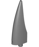 Animal Body Part, Barb / Claw / Tooth / Talon / Horn, Large in Dark Bluish Gray