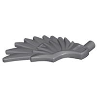 Animal / Creature Body Part, Wing Feathered in Dark Bluish Gray