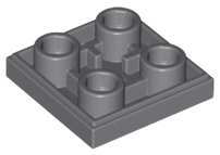 Tile Special 2 x 2 Inverted in Dark Bluish Gray