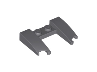 Brick Wedged, Curved 3 x 4 x 2/3 Cutout in Dark Bluish Gray