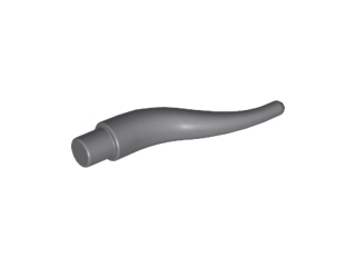 Animal Body Part, Horn (Cattle) / Tentacle / Vine / Branch / Tongue - Long in Dark Bluish Gray