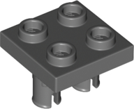 Plate Special 2 x 2 with 2 Pins in Dark Bluish Gray