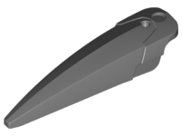 Large Figure Limb Cover / Claw / Spike Large with Axle in Dark Bluish Gray
