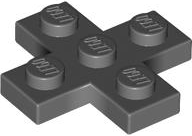 Plate 3 x 3 Cross in Dark Bluish Gray