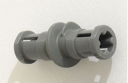 Technic Worm Gear 3L with Bush Ends in Dark Bluish Gray