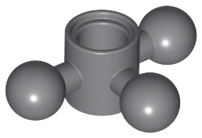 Technic Steering Gear with 3 Towball Joints, Compact in Dark Bluish Gray