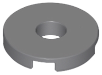 Tile Special Round 2 x 2 with Hole in Dark Bluish Gray