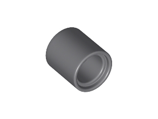 Technic Pin Connector Round 1L [Beam] in Dark Bluish Gray
