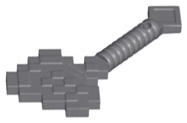 Weapon Axe Blocky in Dark Bluish Gray