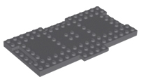 Plate Special 9 x 16 x 2/3 with 1 x 4 Recessed in Dark Bluish Gray