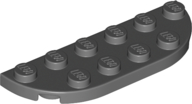 Plate Round Corners 2 x 6 Double in Dark Bluish Gray