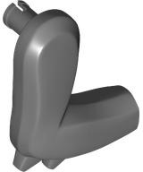 Animal Body Part, Dinosaur, Arm, Right, with Elbow Spikes in Dark Bluish Gray