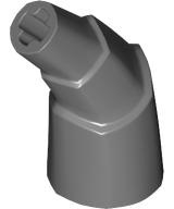 Animal Body Part, Horn Stacked 45 deg. with Axle Connectors in Dark Bluish Gray