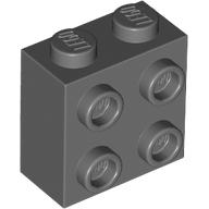 Brick Special 1 x 2 x 1 2/3 with 4 Studs on 1 Side in Dark Bluish Gray