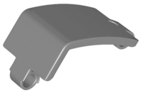 Technic Panel Curved and Bent 6 x 3 in Dark Bluish Gray