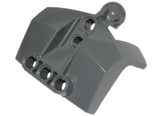 Large Figure Shoulder Cover, Armor with Holes and Ball Joint in Dark Bluish Gray