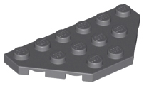 Wedge Plate 3 x 6 Cut Corners in Dark Bluish Gray