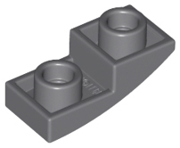 Brick Curved Inverted 2 x 1 in Dark Bluish Gray