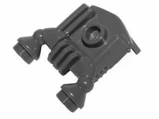 Minifig Neckwear Jet Pack with 1 Stud and No Front in Dark Bluish Gray