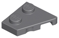 Wedge Plate 2 x 2 Left in Dark Bluish Gray