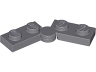 Hinge Plate 1 x 4 Swivel Top / Base - Hollow Clip [Complete Assembly] in Dark Bluish Gray