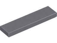 Tile 1 x 4 with Groove in Dark Bluish Gray