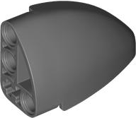 Technic Panel Round Corner 5 x 3 x 2 Left in Dark Bluish Gray