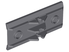 Hinge Panel 6 x 3 in Dark Bluish Gray