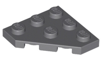 Wedge Plate 3 x 3 Cut Corner in Dark Bluish Gray