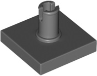 Tile Special 2 x 2 with Top Pin in Dark Bluish Gray