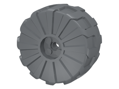 Wheel Hard Plastic Large (54mm D. x 30mm) in Dark Bluish Gray