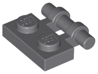 Plate Special 1 x 2 Side Handle [Free Ends] in Dark Bluish Gray