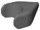 Animal Body Part, Shark Head in Dark Bluish Gray