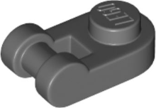 Plate Special 1 x 1 Rounded with Handle in Dark Bluish Gray