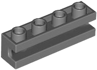 Brick Special 1 x 4 with Groove in Dark Bluish Gray