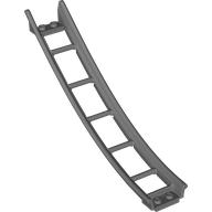 Vehicle Track, Roller Coaster Ramp Large Lower Part, 6 Bricks Elevation in Dark Bluish Gray