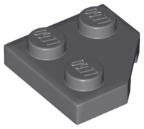 Wedge Plate 2 x 2 Cut Corner in Dark Bluish Gray