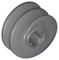 Technic Worm Gear Short in Dark Bluish Gray