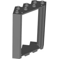 Door Frame 4 x 4 x 6 Corner in Dark Bluish Gray