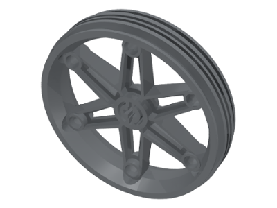 Wheel 61.6 x 13.6 Motorcycle in Dark Bluish Gray
